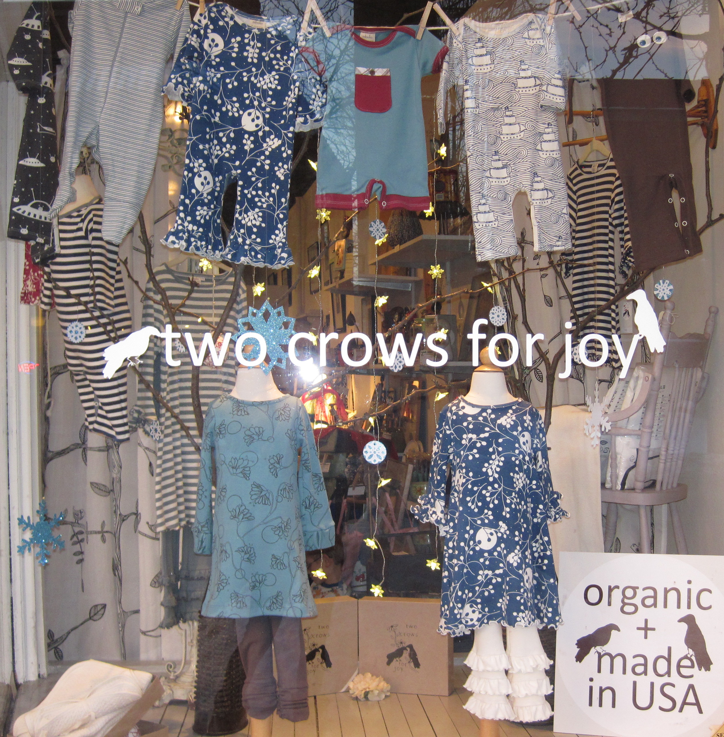 Two Crows for Joy boutique children's clothing store in Shaker Heights, Ohio OH