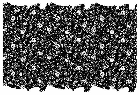Adooka Organics print fabric design process - a reverse print