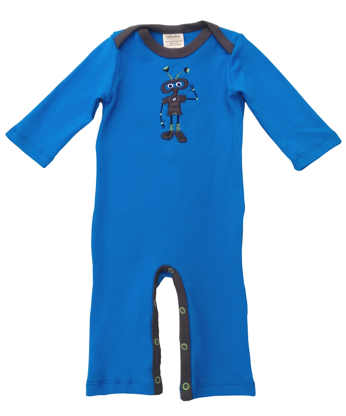 Adooka Organics Robot Romper